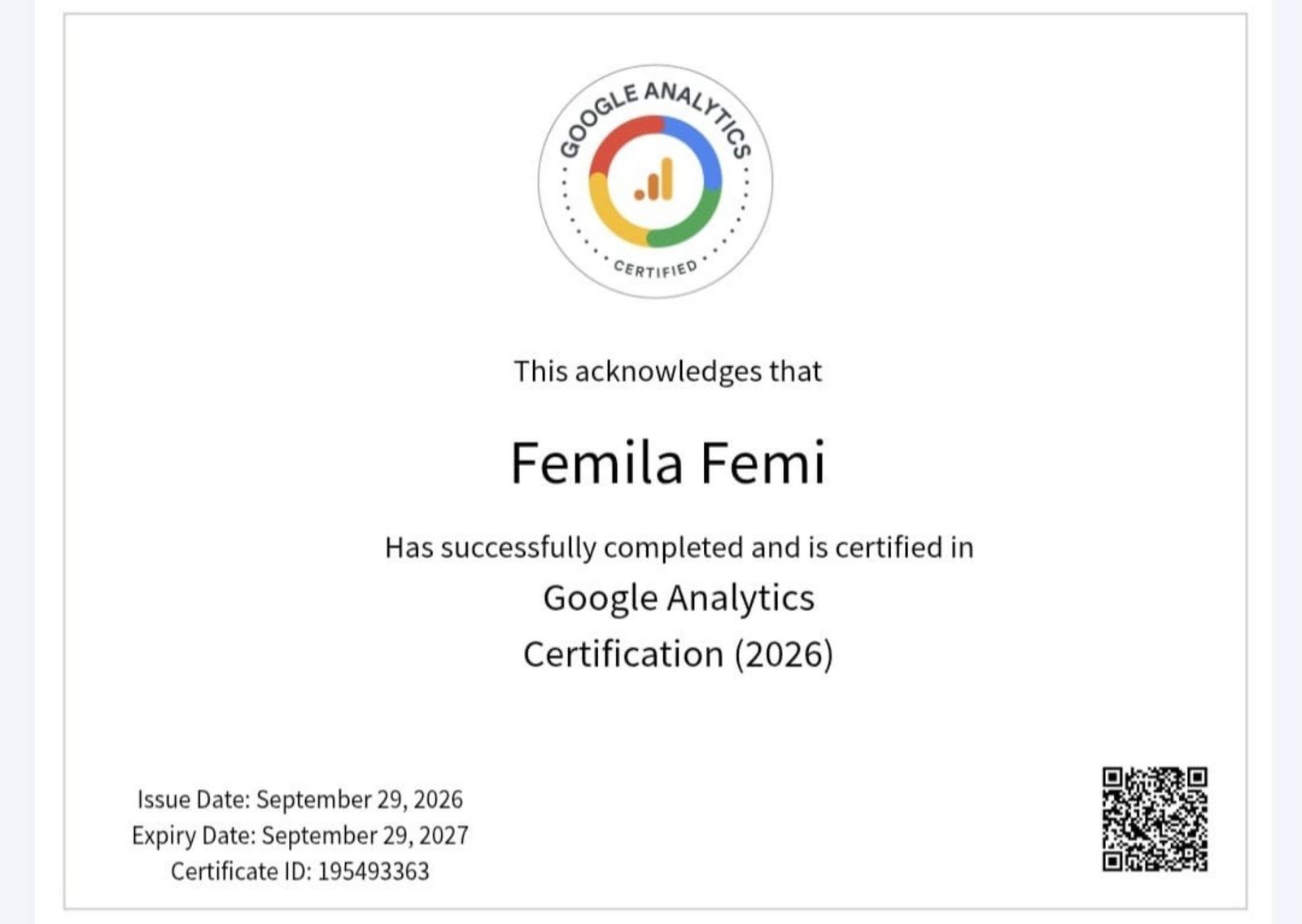 Home google analytics